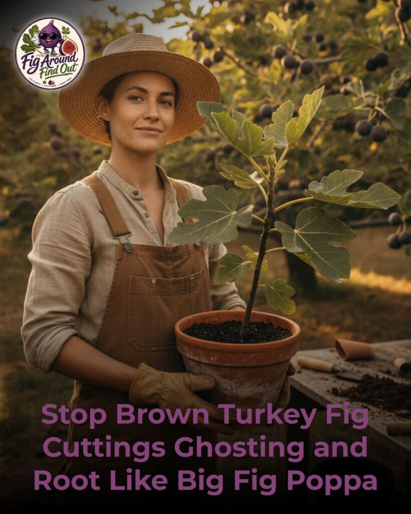 Stop Brown Turkey Fig Cuttings Ghosting and Root Like Big Fig Poppa